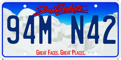SD license plate 94MN42