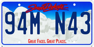 SD license plate 94MN43