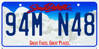 SD license plate 94MN48