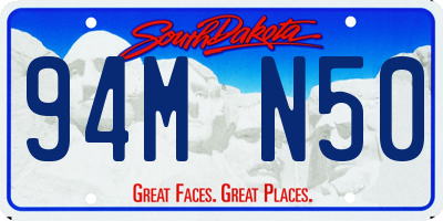 SD license plate 94MN50