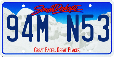 SD license plate 94MN53