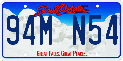 SD license plate 94MN54