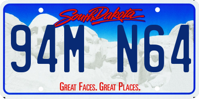 SD license plate 94MN64