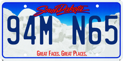 SD license plate 94MN65