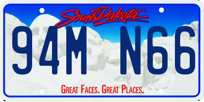 SD license plate 94MN66