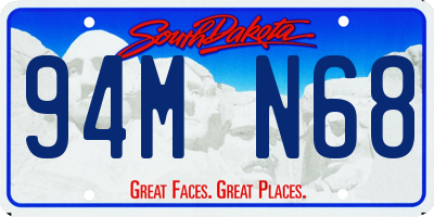 SD license plate 94MN68