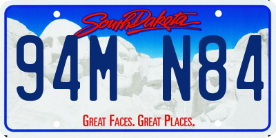 SD license plate 94MN84