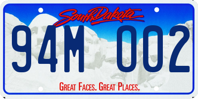 SD license plate 94MO02