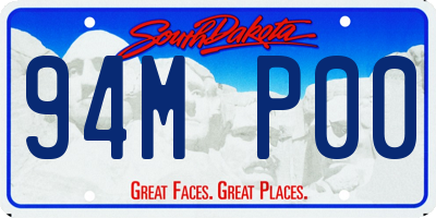 SD license plate 94MP00