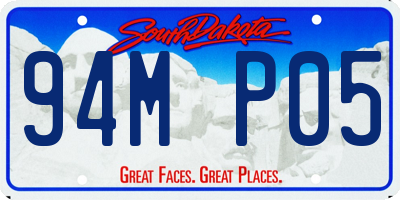 SD license plate 94MP05