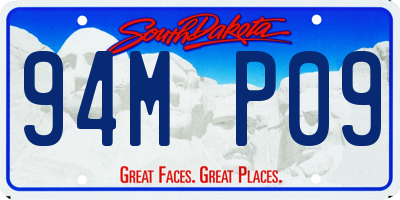 SD license plate 94MP09