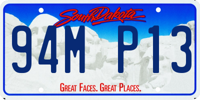 SD license plate 94MP13