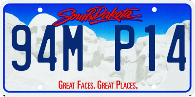 SD license plate 94MP14
