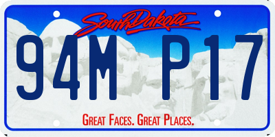 SD license plate 94MP17