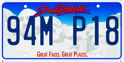 SD license plate 94MP18