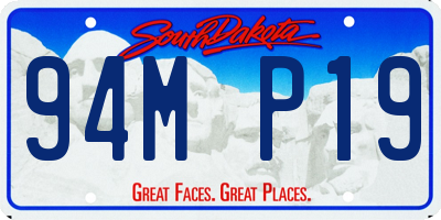 SD license plate 94MP19