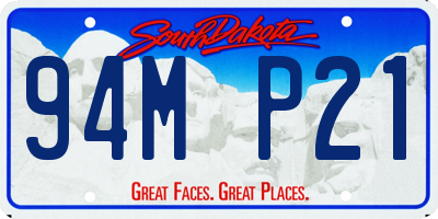 SD license plate 94MP21