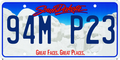 SD license plate 94MP23