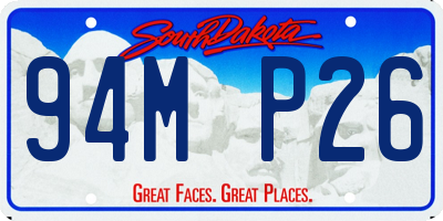 SD license plate 94MP26