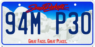 SD license plate 94MP30
