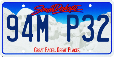 SD license plate 94MP32