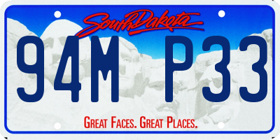 SD license plate 94MP33