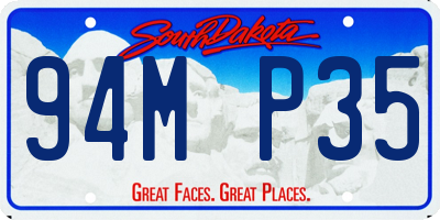 SD license plate 94MP35