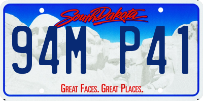 SD license plate 94MP41