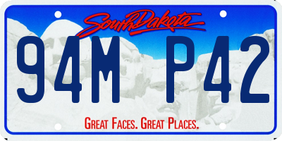 SD license plate 94MP42