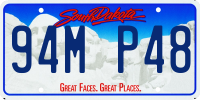 SD license plate 94MP48