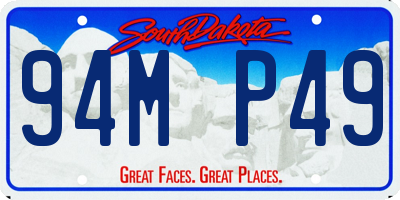 SD license plate 94MP49