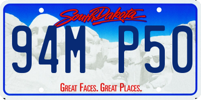 SD license plate 94MP50