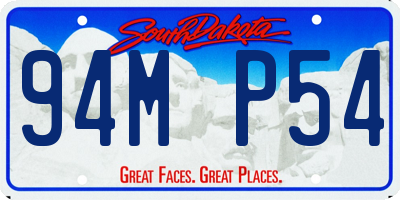 SD license plate 94MP54