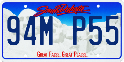 SD license plate 94MP55
