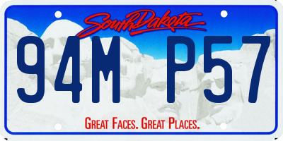 SD license plate 94MP57