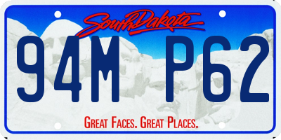 SD license plate 94MP62