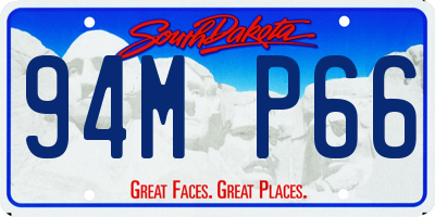 SD license plate 94MP66