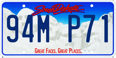 SD license plate 94MP71