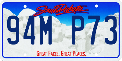 SD license plate 94MP73