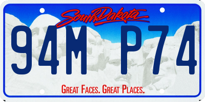 SD license plate 94MP74
