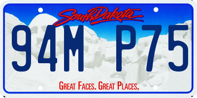SD license plate 94MP75