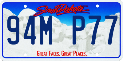 SD license plate 94MP77