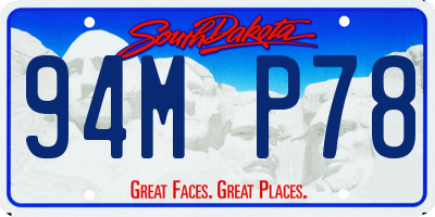 SD license plate 94MP78