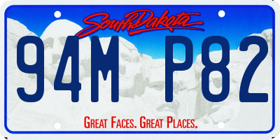 SD license plate 94MP82