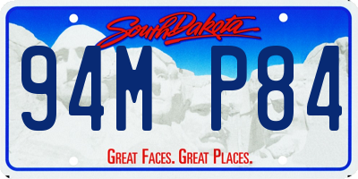 SD license plate 94MP84