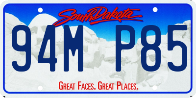SD license plate 94MP85