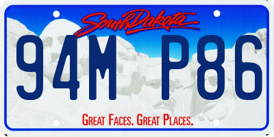 SD license plate 94MP86