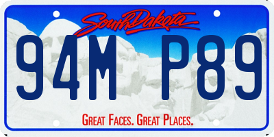 SD license plate 94MP89