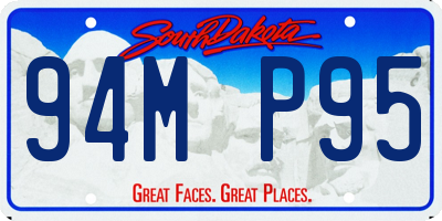 SD license plate 94MP95