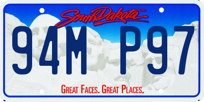 SD license plate 94MP97